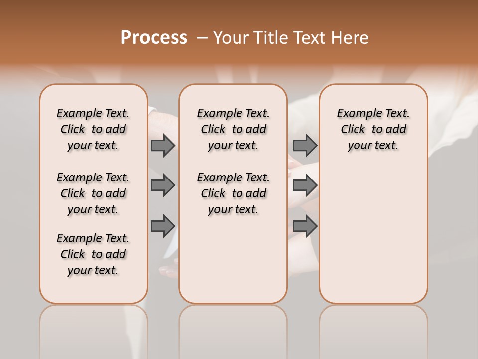 A Group Of People Putting Their Hands Together PowerPoint Template