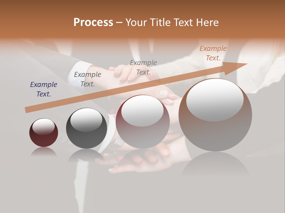 A Group Of People Putting Their Hands Together PowerPoint Template