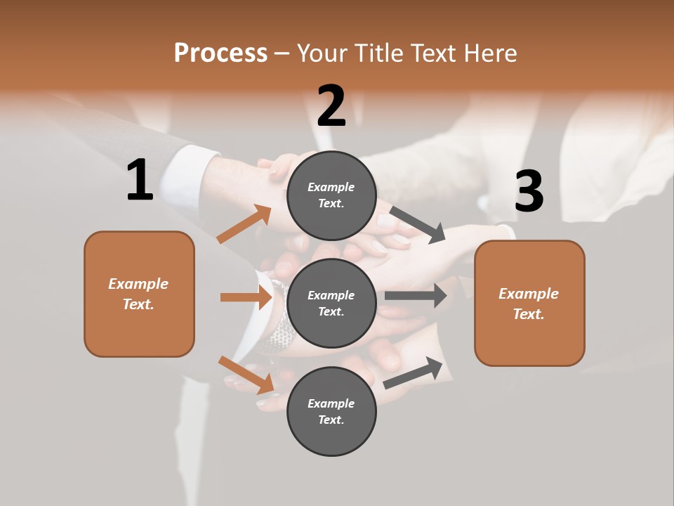 A Group Of People Putting Their Hands Together PowerPoint Template