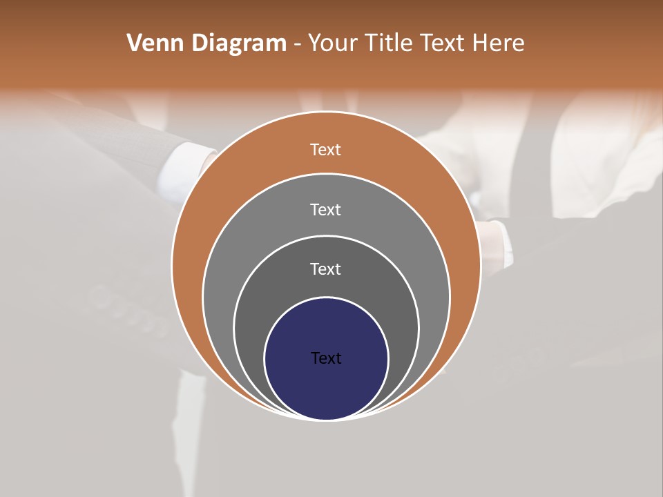 A Group Of People Putting Their Hands Together PowerPoint Template