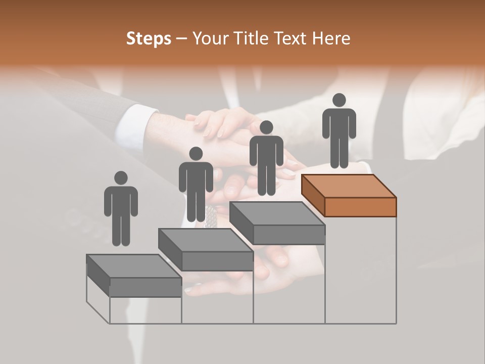 A Group Of People Putting Their Hands Together PowerPoint Template
