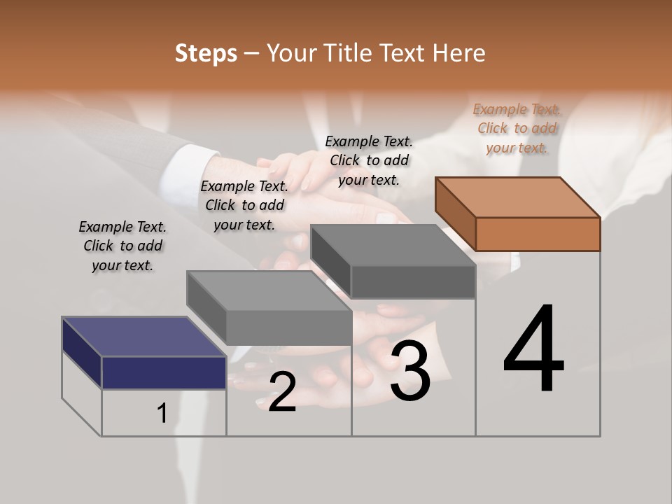 A Group Of People Putting Their Hands Together PowerPoint Template