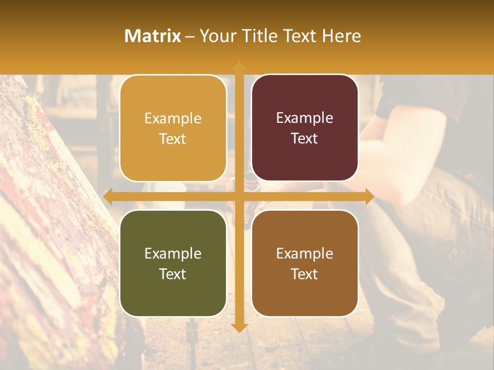 A Man Is Painting A Picture On A Canvas PowerPoint Template