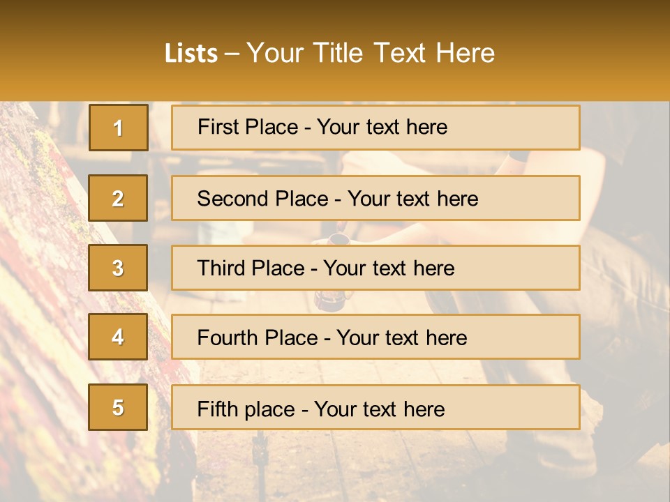 A Man Is Painting A Picture On A Canvas PowerPoint Template
