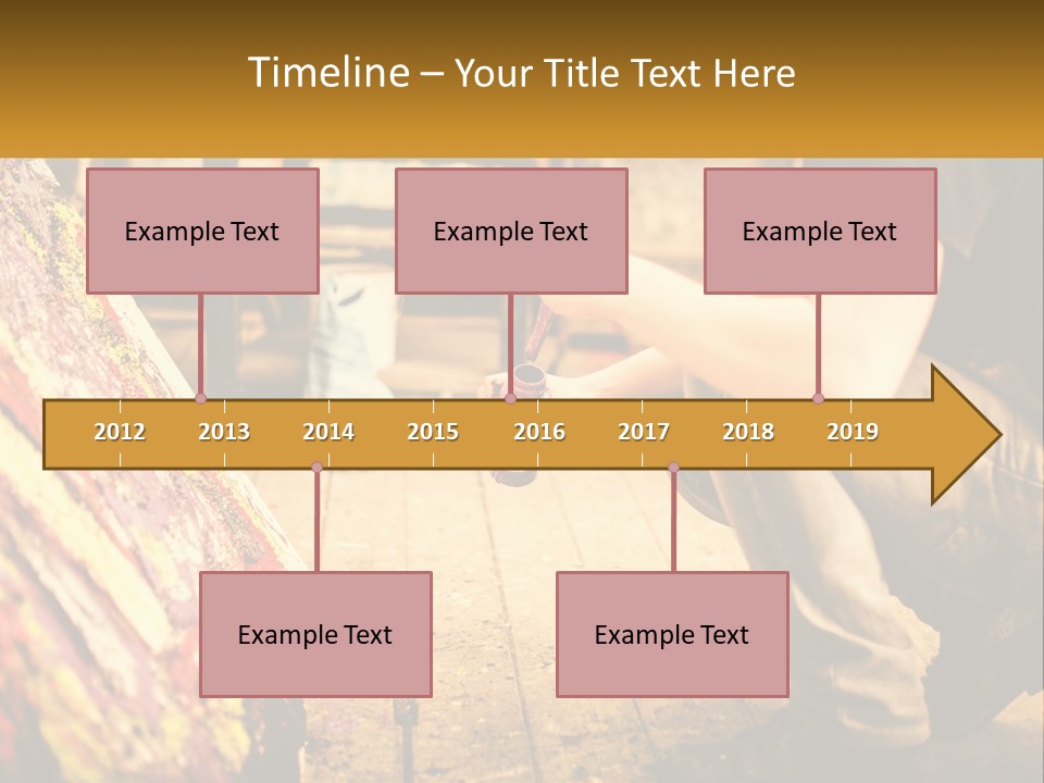 A Man Is Painting A Picture On A Canvas PowerPoint Template