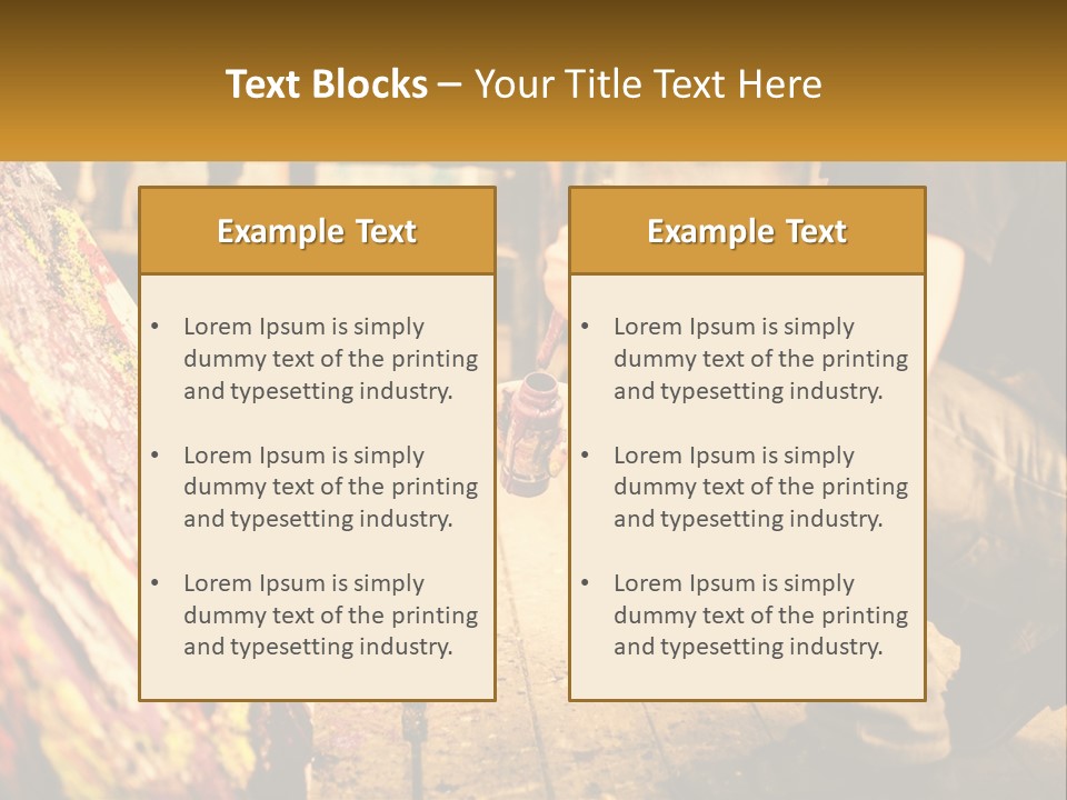 A Man Is Painting A Picture On A Canvas PowerPoint Template