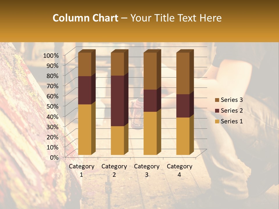 A Man Is Painting A Picture On A Canvas PowerPoint Template
