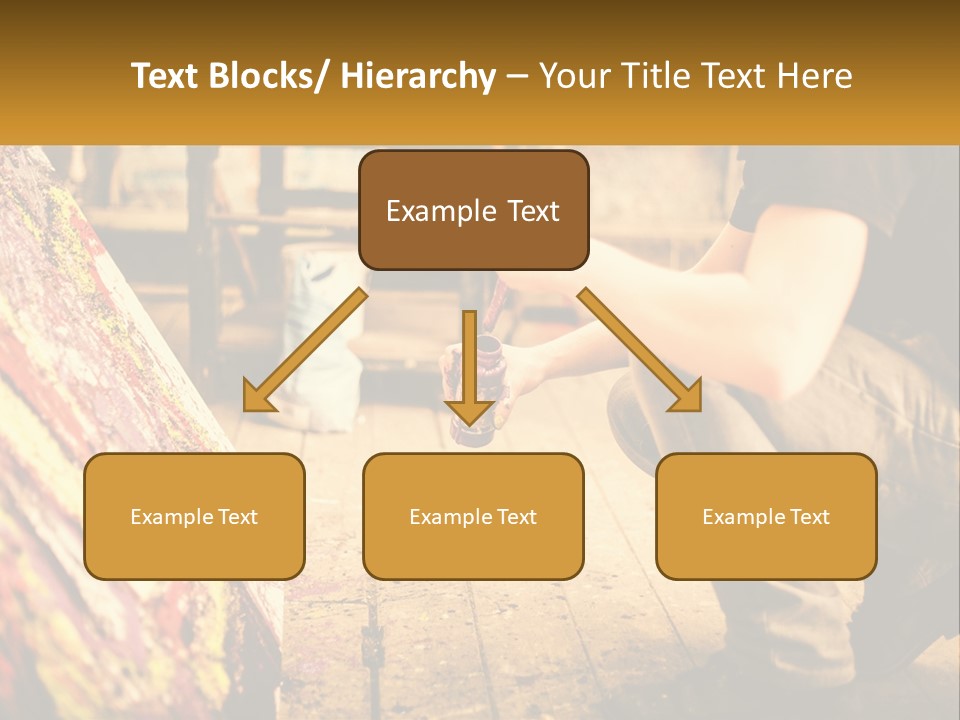 A Man Is Painting A Picture On A Canvas PowerPoint Template