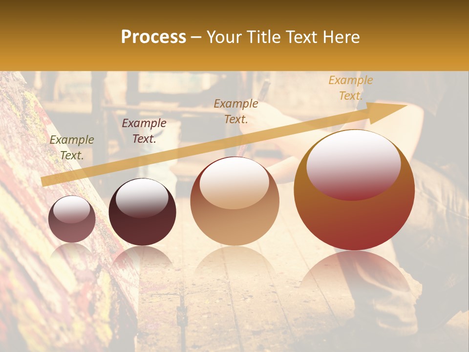 A Man Is Painting A Picture On A Canvas PowerPoint Template