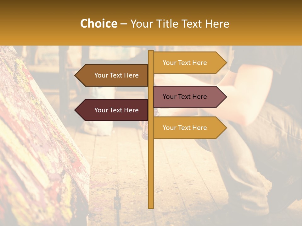 A Man Is Painting A Picture On A Canvas PowerPoint Template