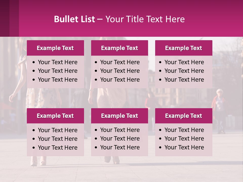 Two Women Walking Down A Street Holding Shopping Bags PowerPoint Template