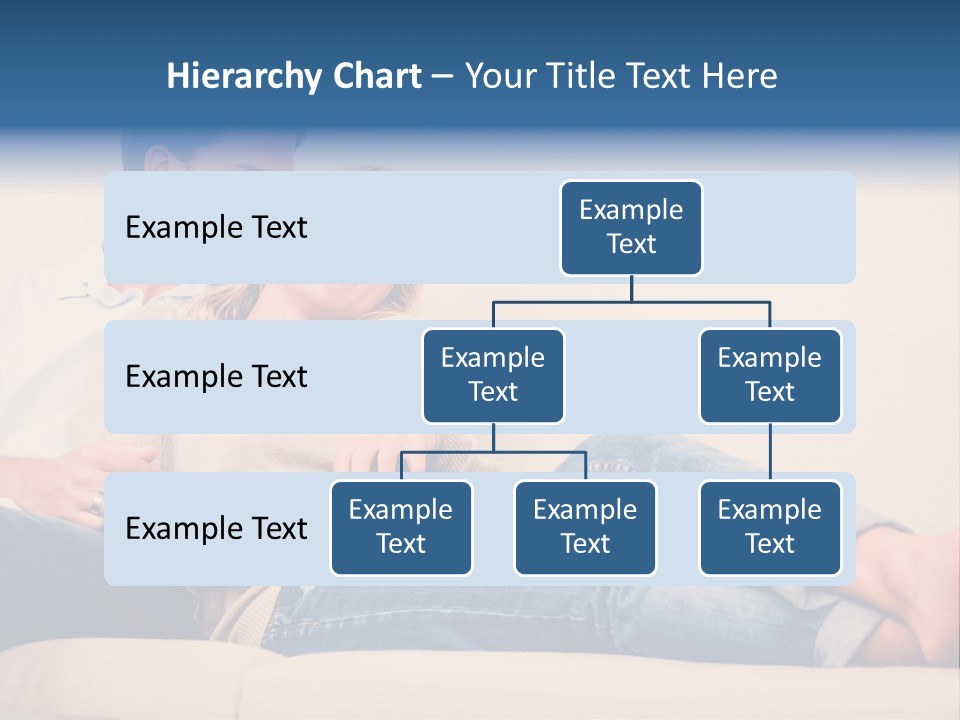 A Man And A Woman Sitting On A Couch PowerPoint Template