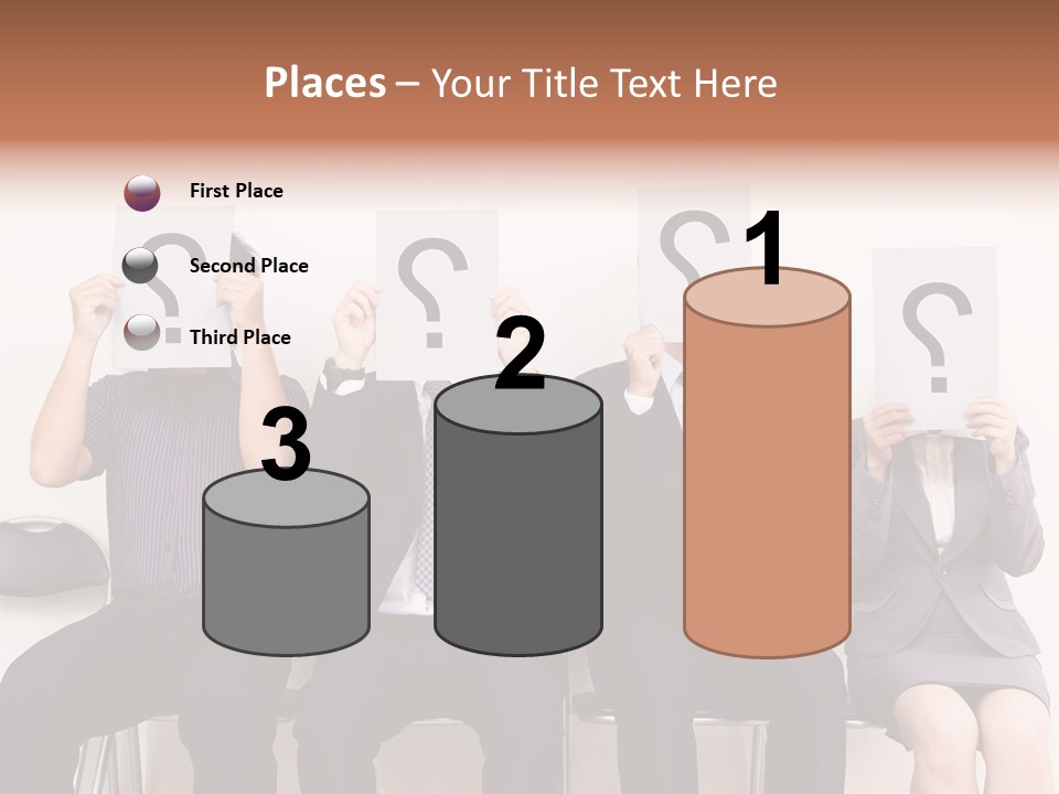 A Group Of People Holding Up Question Mark Signs PowerPoint Template