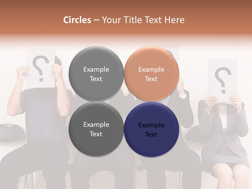 A Group Of People Holding Up Question Mark Signs PowerPoint Template