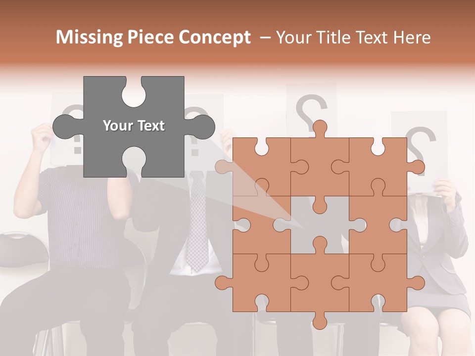 A Group Of People Holding Up Question Mark Signs PowerPoint Template