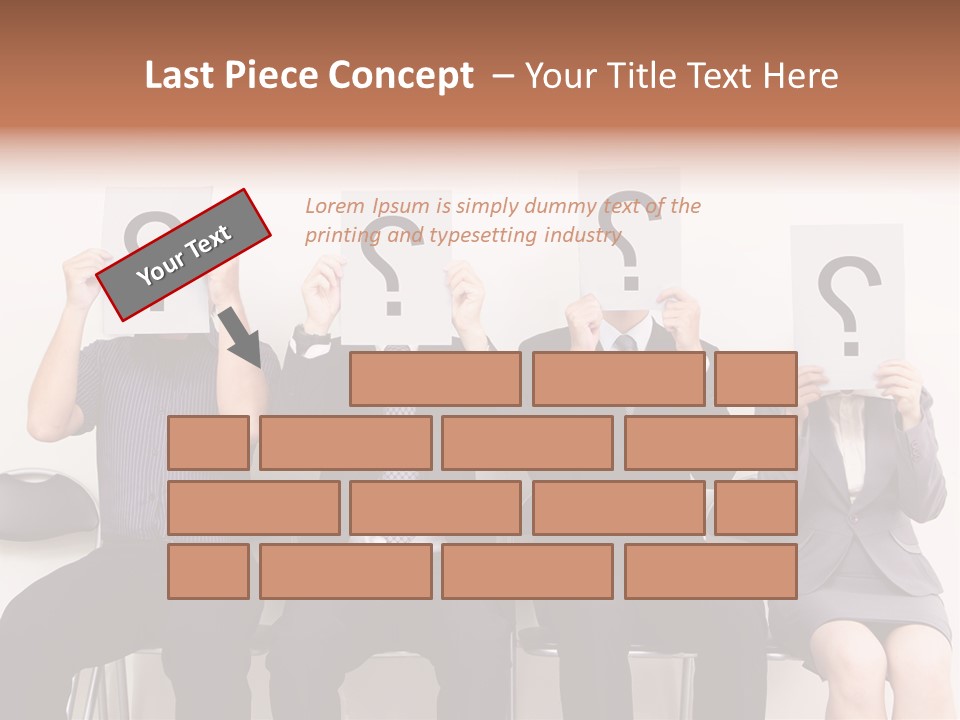 A Group Of People Holding Up Question Mark Signs PowerPoint Template