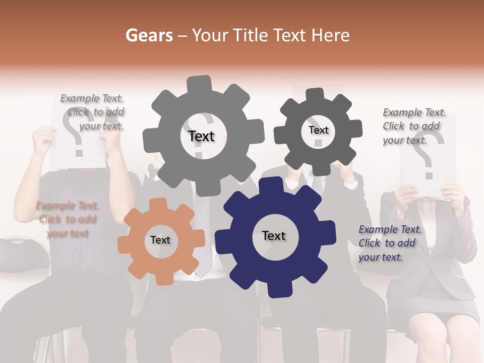 A Group Of People Holding Up Question Mark Signs PowerPoint Template