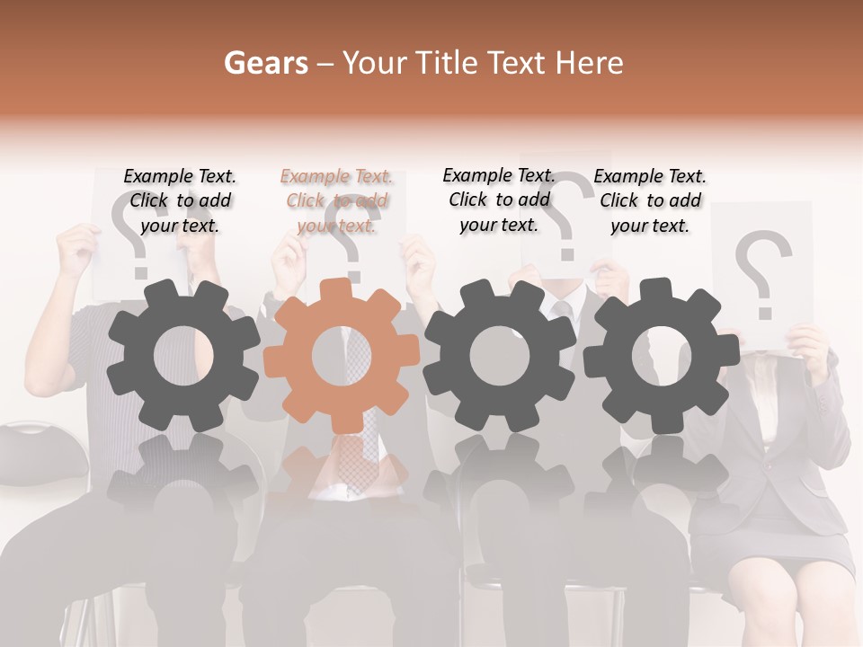 A Group Of People Holding Up Question Mark Signs PowerPoint Template