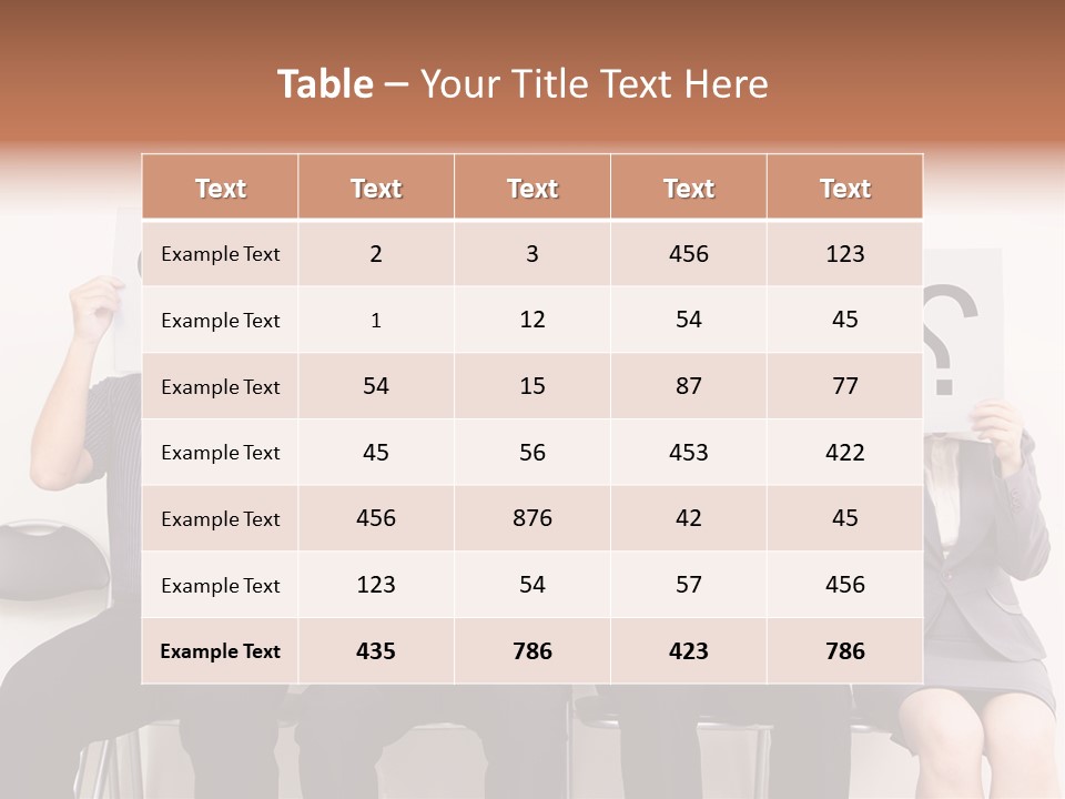 A Group Of People Holding Up Question Mark Signs PowerPoint Template