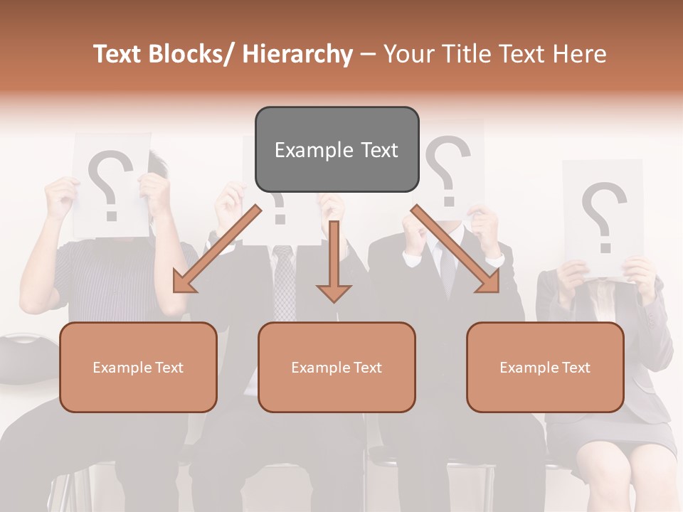 A Group Of People Holding Up Question Mark Signs PowerPoint Template