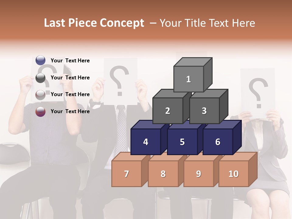 A Group Of People Holding Up Question Mark Signs PowerPoint Template