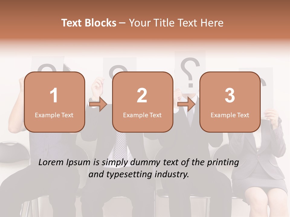 A Group Of People Holding Up Question Mark Signs PowerPoint Template