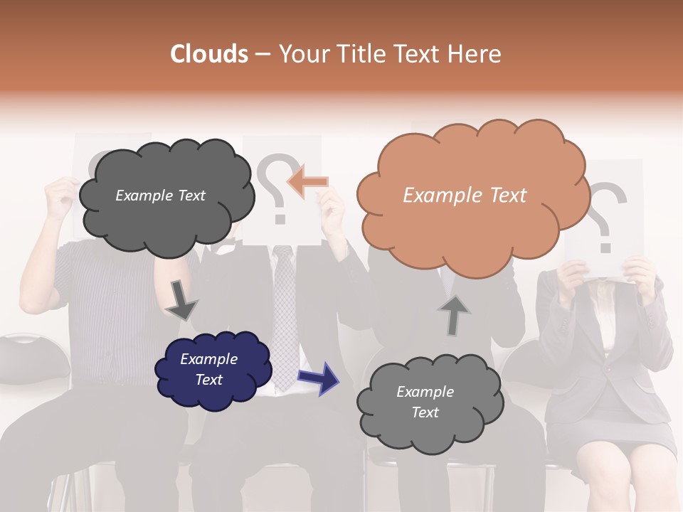 A Group Of People Holding Up Question Mark Signs PowerPoint Template