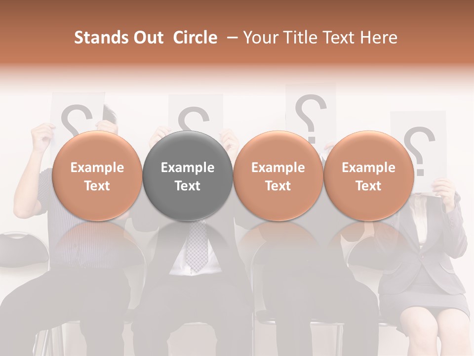 A Group Of People Holding Up Question Mark Signs PowerPoint Template