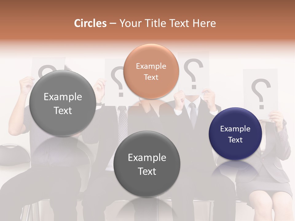 A Group Of People Holding Up Question Mark Signs PowerPoint Template