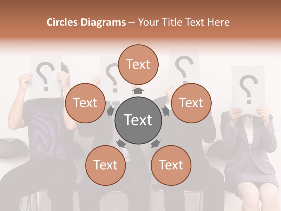 A Group Of People Holding Up Question Mark Signs PowerPoint Template