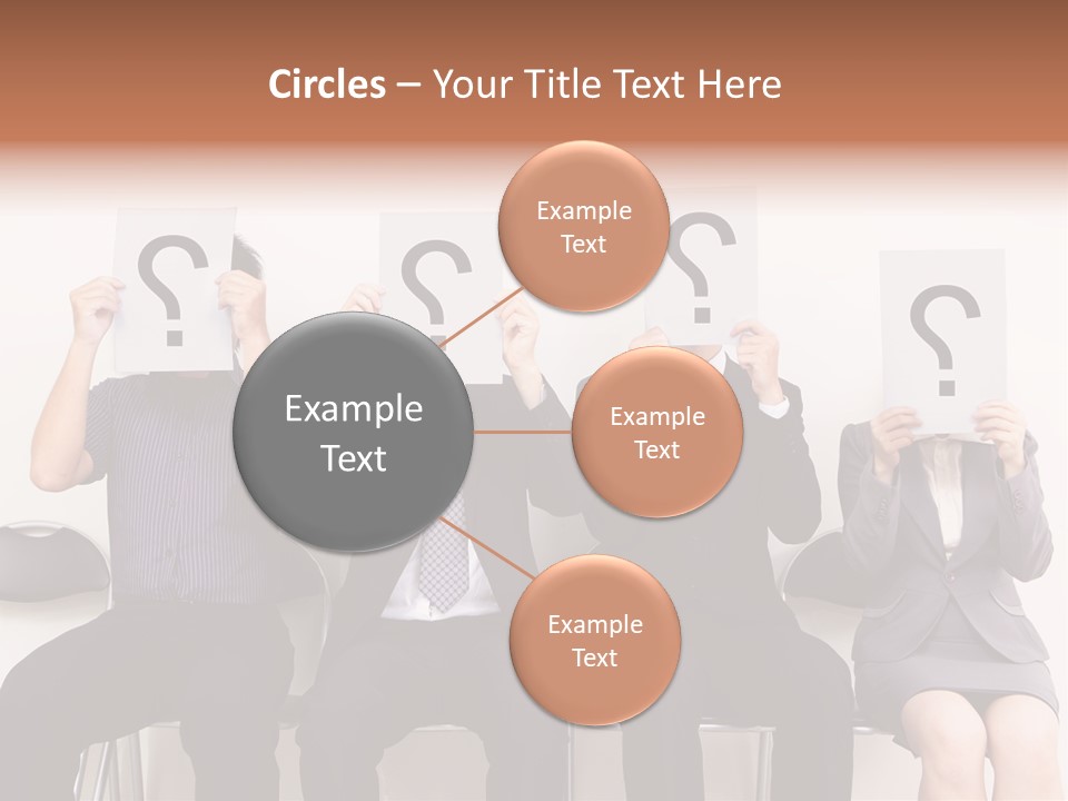 A Group Of People Holding Up Question Mark Signs PowerPoint Template