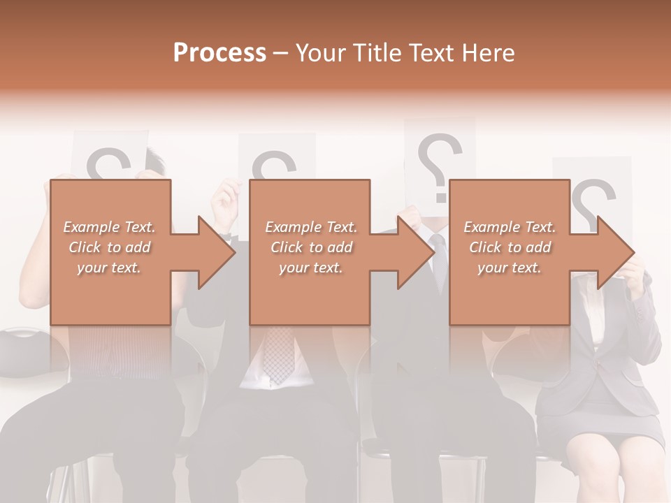 A Group Of People Holding Up Question Mark Signs PowerPoint Template