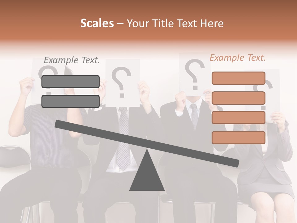 A Group Of People Holding Up Question Mark Signs PowerPoint Template