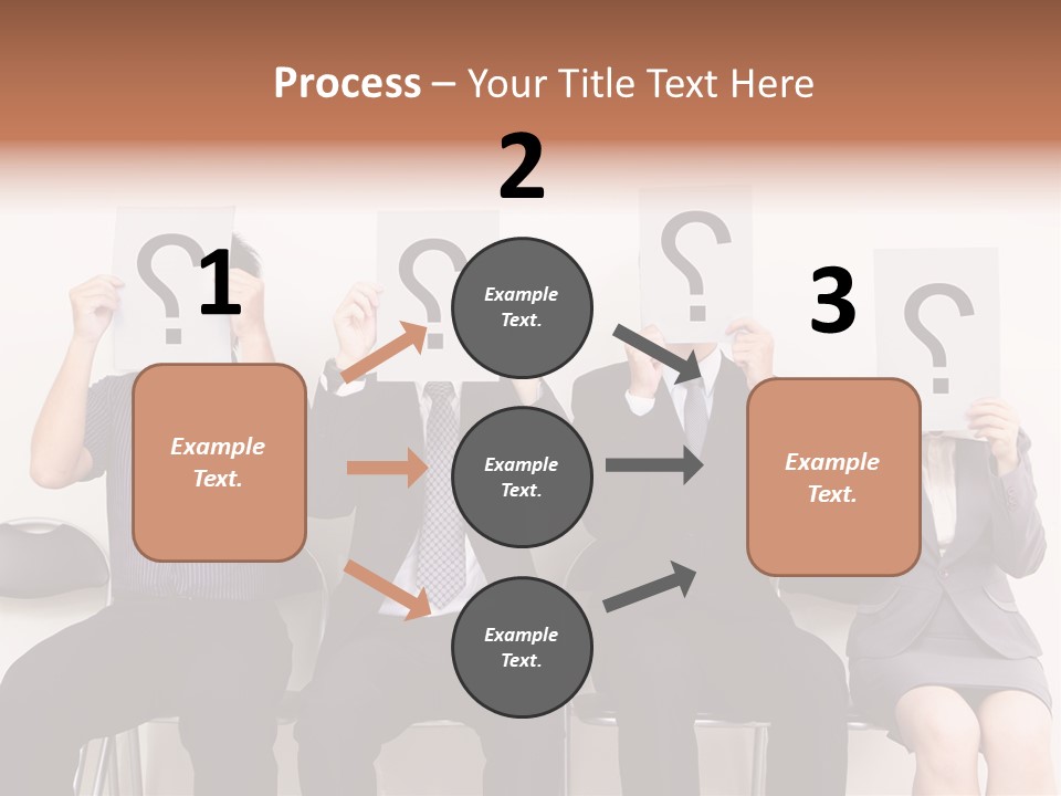 A Group Of People Holding Up Question Mark Signs PowerPoint Template