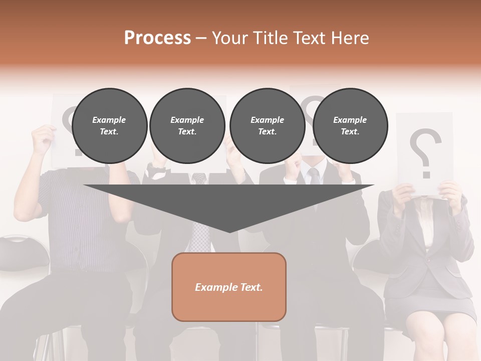 A Group Of People Holding Up Question Mark Signs PowerPoint Template