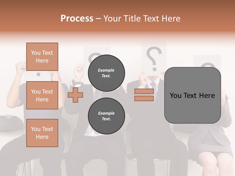 A Group Of People Holding Up Question Mark Signs PowerPoint Template