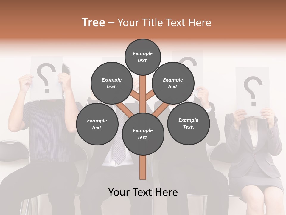 A Group Of People Holding Up Question Mark Signs PowerPoint Template