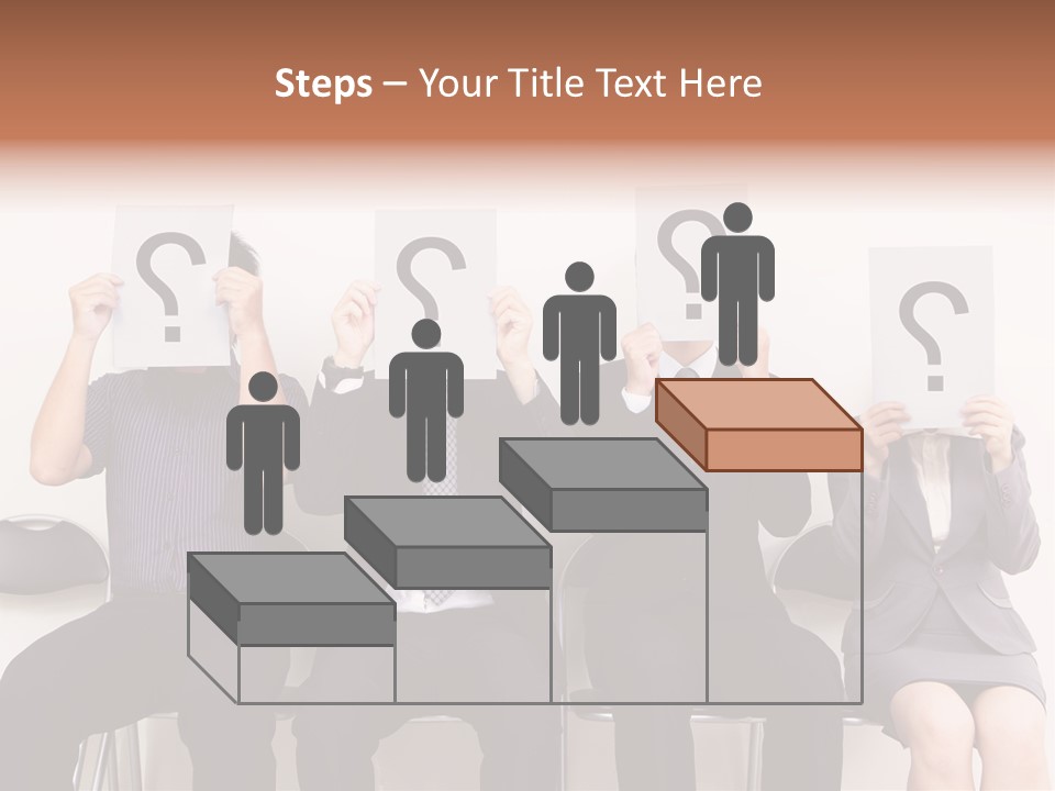 A Group Of People Holding Up Question Mark Signs PowerPoint Template