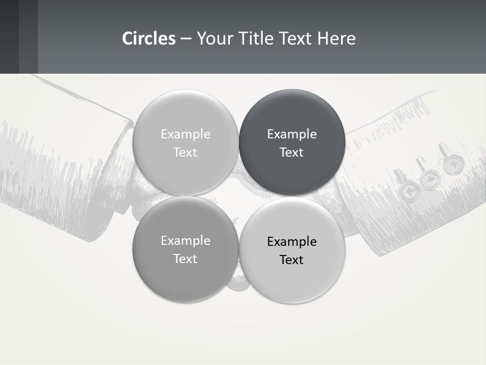 Two Hands Shaking Each Other Over A White Background PowerPoint Template