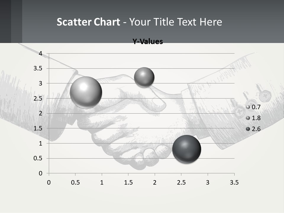 Two Hands Shaking Each Other Over A White Background PowerPoint Template