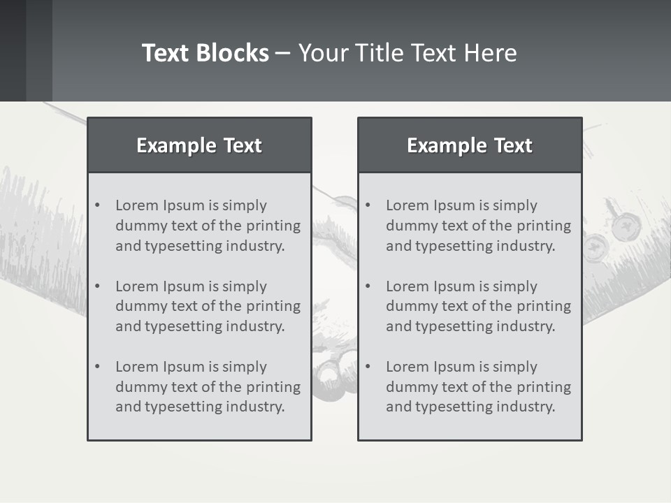 Two Hands Shaking Each Other Over A White Background PowerPoint Template