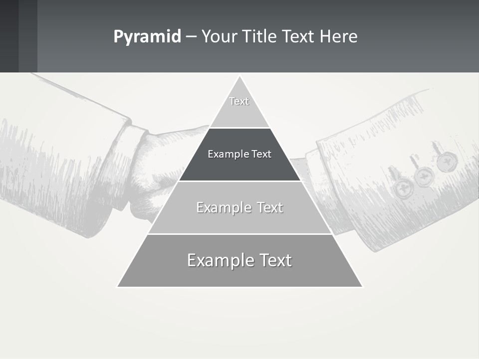 Two Hands Shaking Each Other Over A White Background PowerPoint Template