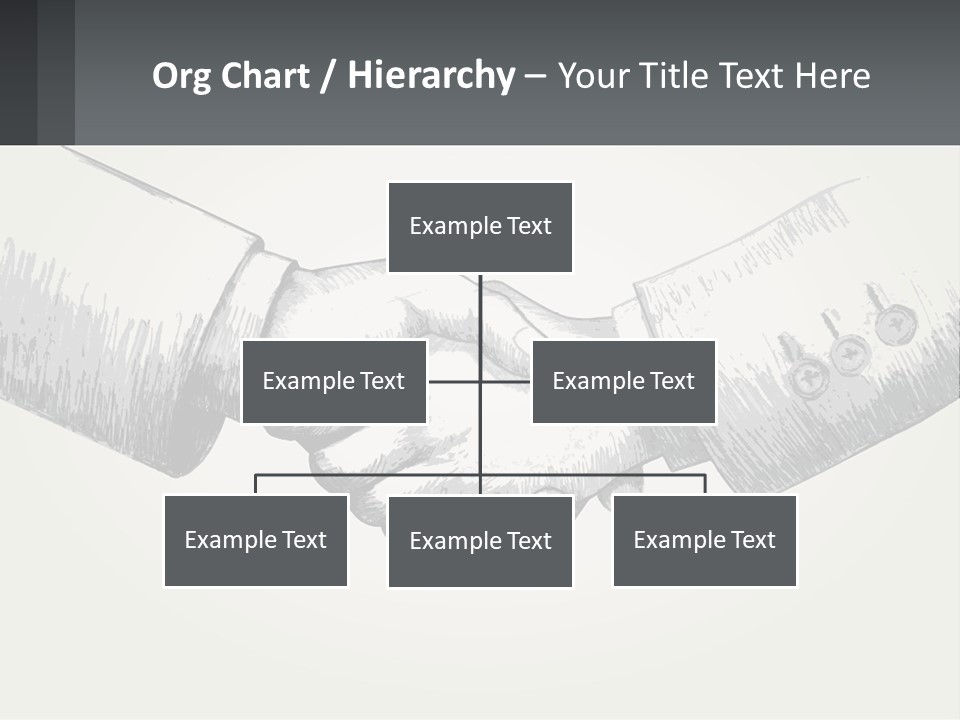 Two Hands Shaking Each Other Over A White Background PowerPoint Template