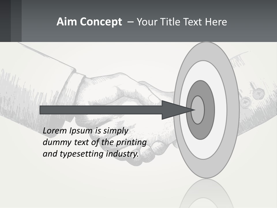 Two Hands Shaking Each Other Over A White Background PowerPoint Template