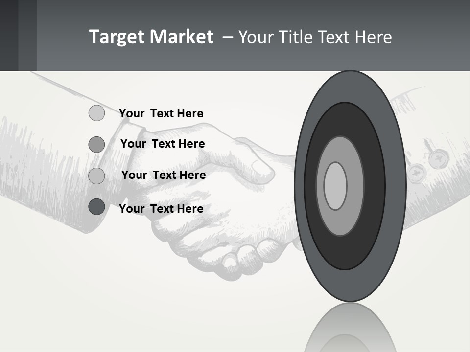 Two Hands Shaking Each Other Over A White Background PowerPoint Template