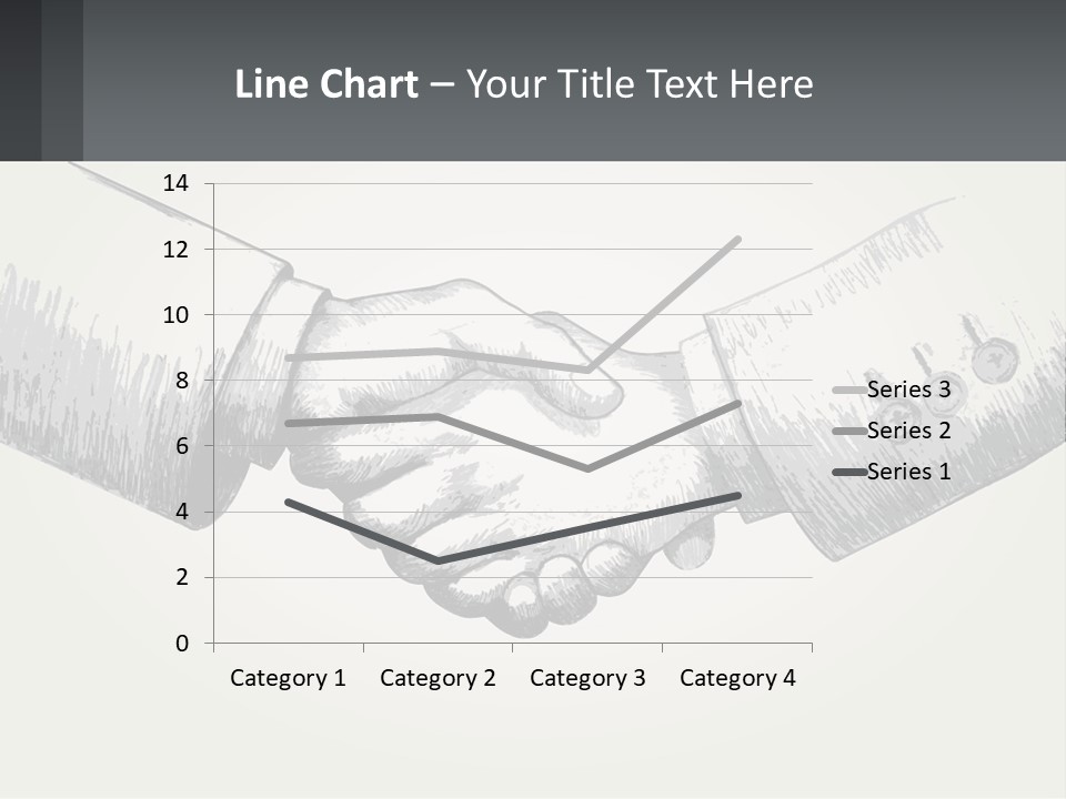 Two Hands Shaking Each Other Over A White Background PowerPoint Template