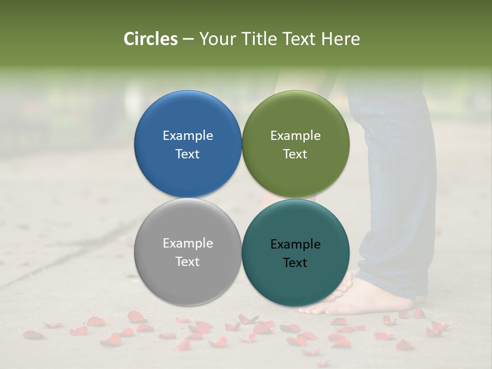 A Couple Standing Next To Each Other On A Sidewalk PowerPoint Template