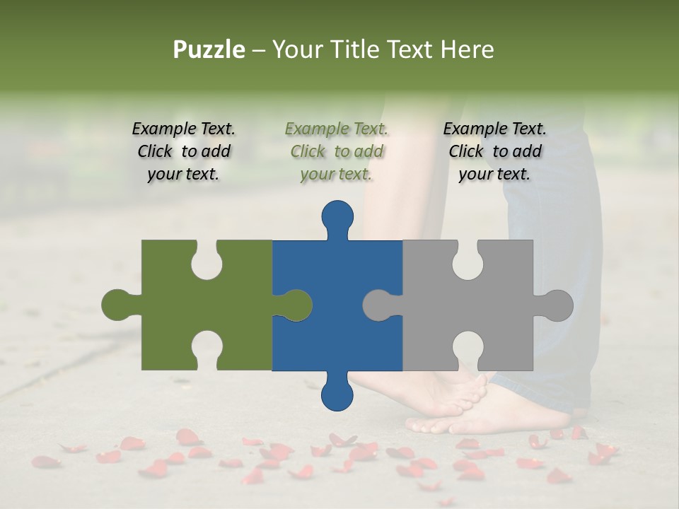 A Couple Standing Next To Each Other On A Sidewalk PowerPoint Template