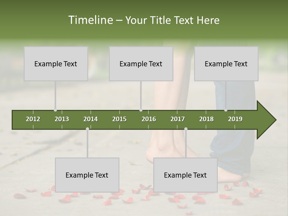 A Couple Standing Next To Each Other On A Sidewalk PowerPoint Template