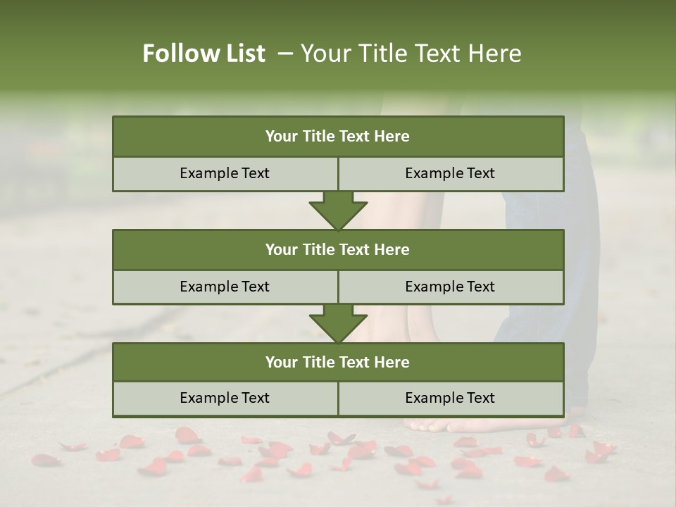 A Couple Standing Next To Each Other On A Sidewalk PowerPoint Template